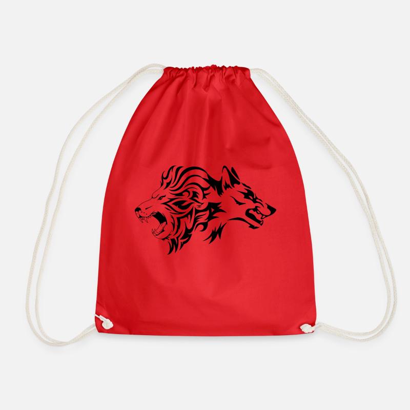 Wild - Drawstring Bag - red
