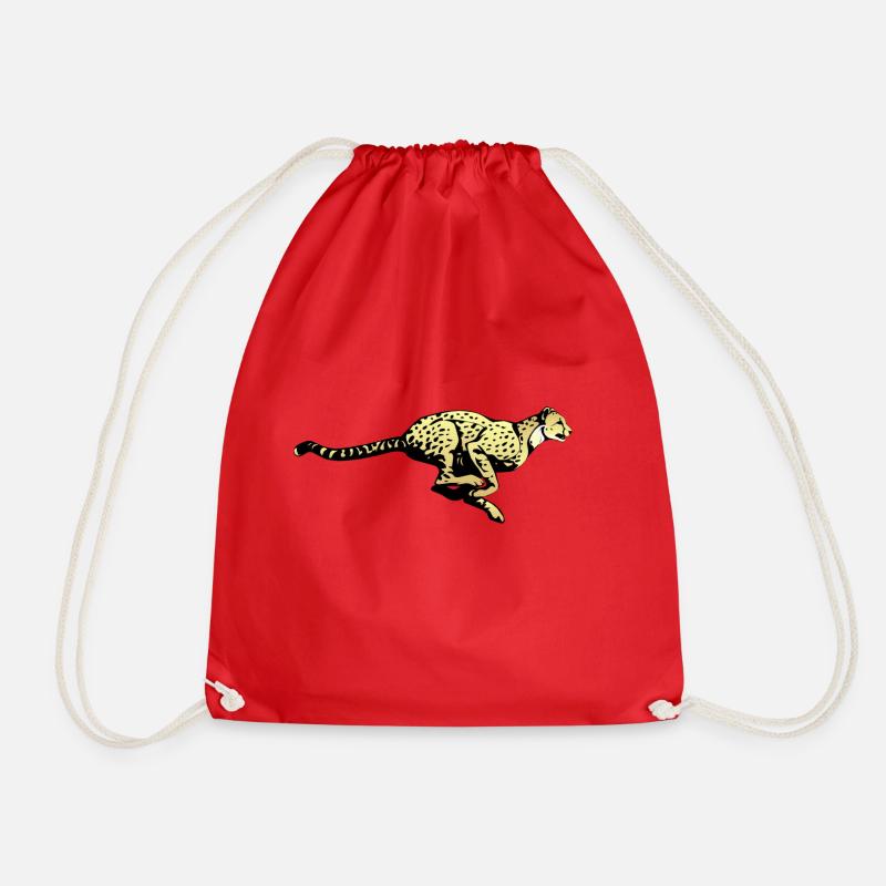 Gepard1 - Drawstring Bag - red