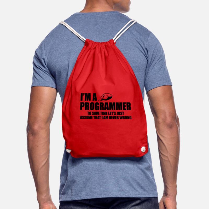 Programmer Programming Computer Science Gift Drawstring Bag