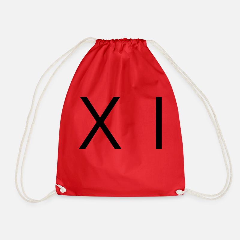 xi - Drawstring Bag - red