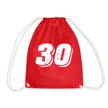 Symbole de 30 chiffres - Sac de sport léger - rouge - Devant
