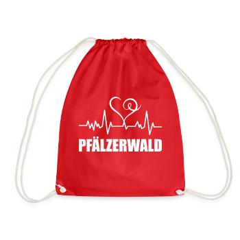 Heartbeat Pfälzerwald - Turnbeutel - Rot - Vorne