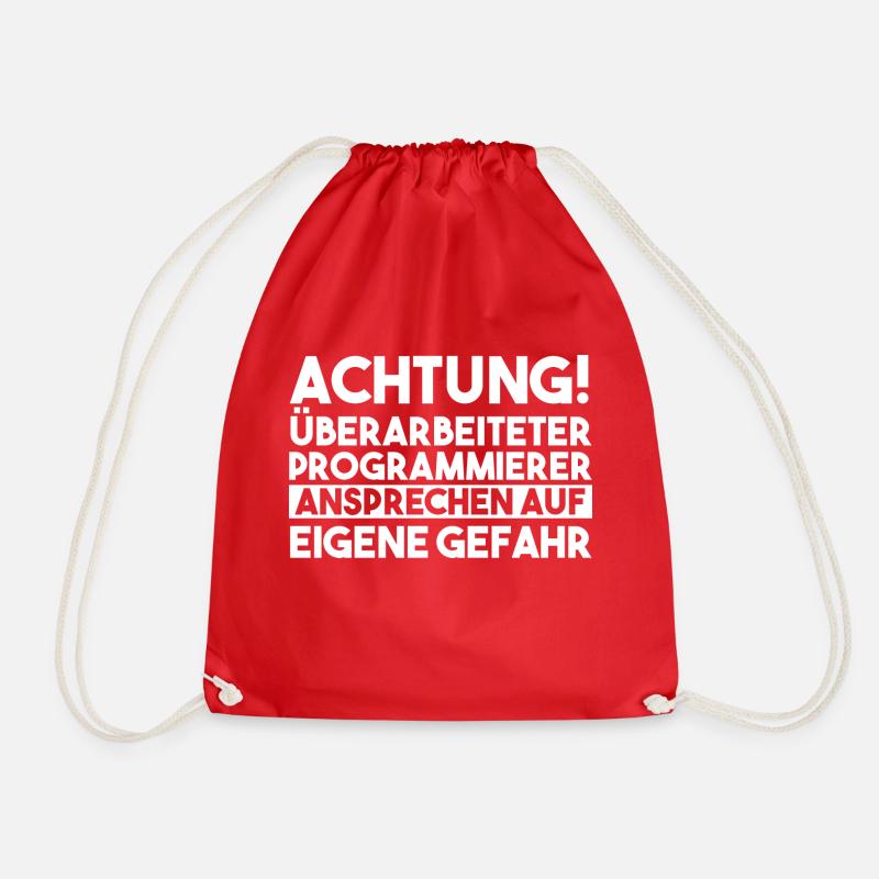 Programmieren Entwickler Coder Programmierer - Turnbeutel - Rot