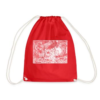 The Jungle Dark - Drawstring Bag - red - Front