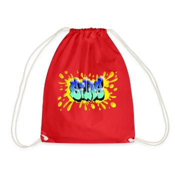 Graffiti SILAS NAME CADEAU ANNIVERSAIRE NAISSANCE - Sac de sport léger - rouge - Devant