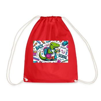 Back to school - Drawstring Bag - red - Front