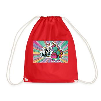 Le retour à l'école - Sac de sport léger - rouge - Devant