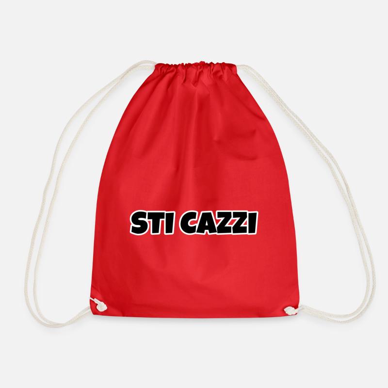 STI CAZZI - Turnbeutel - Rot