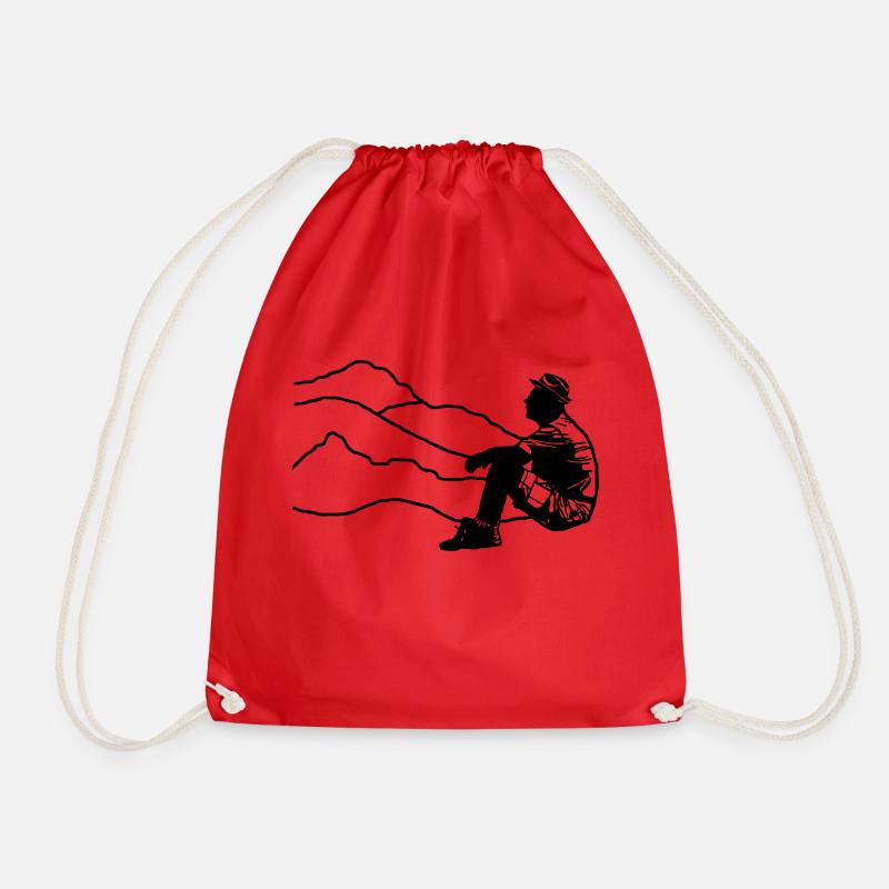 pause randonnée - Sac de sport léger - rouge