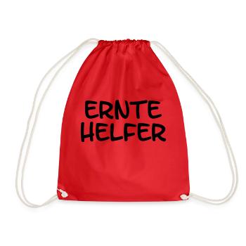 erntehelfer - Turnbeutel - Rot - Vorne