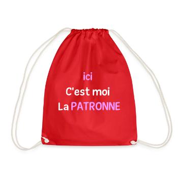 Ici c'est moi la patronne - Sac de sport léger - rouge - Devant