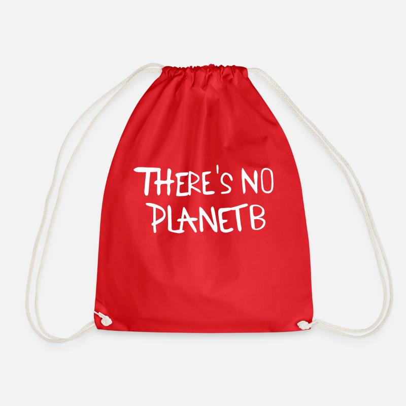 Planet B - Umweltschutz Slogan - Turnbeutel - Rot