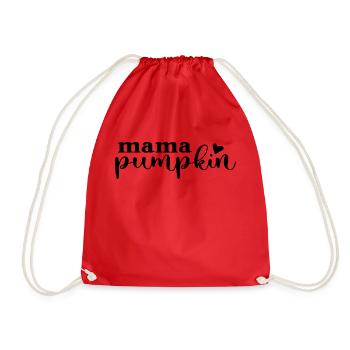 Mama Pumpkin Halloween - Turnbeutel - Rot - Vorne