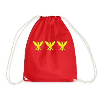 Eagle of Caernarfonshire - Drawstring Bag - red - Front