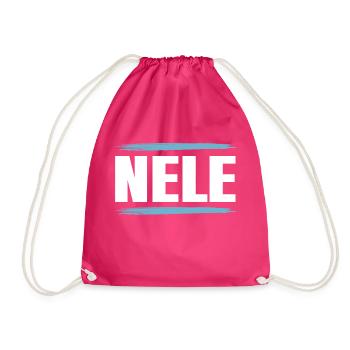 Nele - Turnbeutel - Fuchsia - Vorne