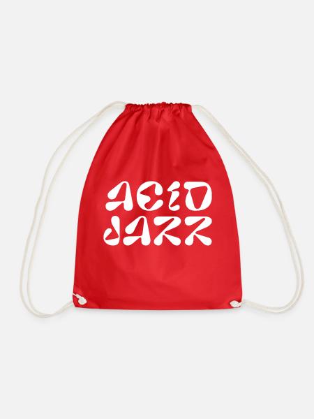 Acid Jazz Logo-Design - Turnbeutel - Rot