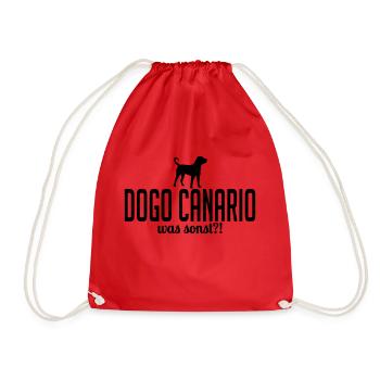 DOGO CANARIO was sonst - Turnbeutel - Rot - Vorne
