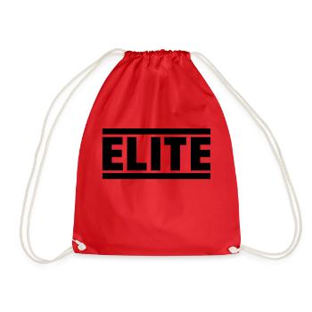 elite_f1 - Drawstring Bag - red - Front