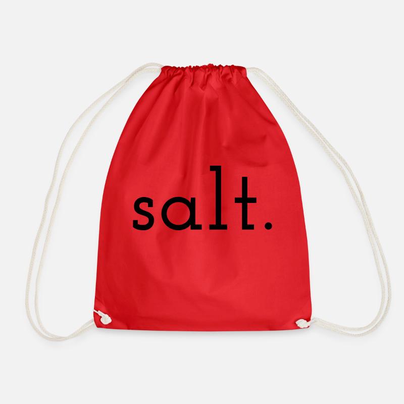 SALT BLACK - Drawstring Bag - red