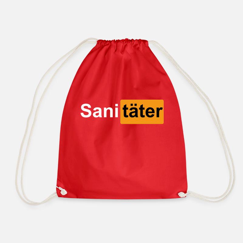 Sanitäter Rettungsfahrer - Turnbeutel - Rot