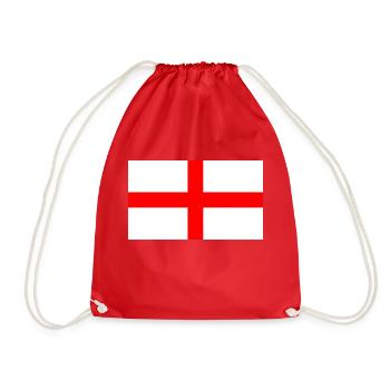 St. George Flagge von England - Turnbeutel - Rot - Vorne
