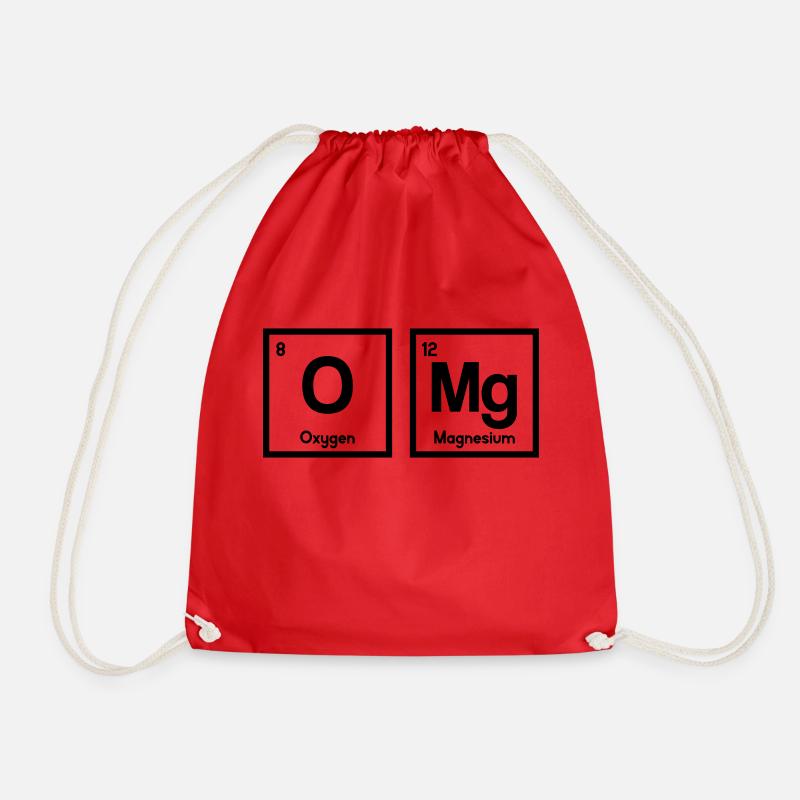OMG - Drawstring Bag - red