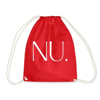 MOMENT. One shirt, one word. - Drawstring Bag - red - Front