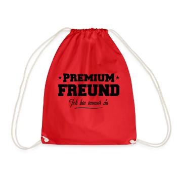 freund premium - Turnbeutel - Rot - Vorne