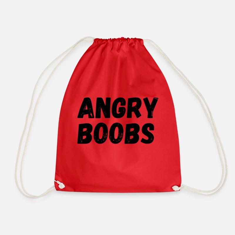 Angry Boobs - Turnbeutel - Rot