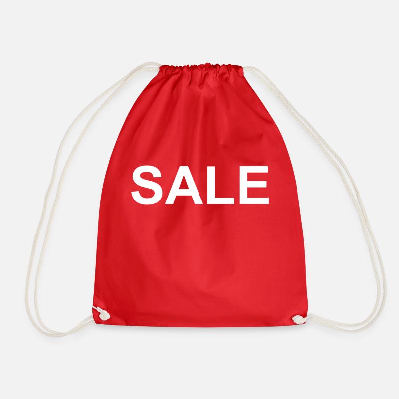 Sale - Drawstring Bag - red