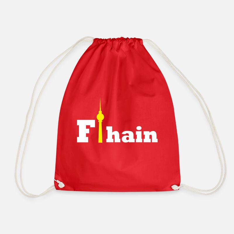 F-Hain East Berlin - Drawstring Bag - red