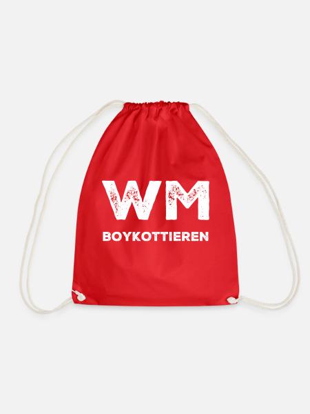 WM Katar - Turnbeutel - Rot