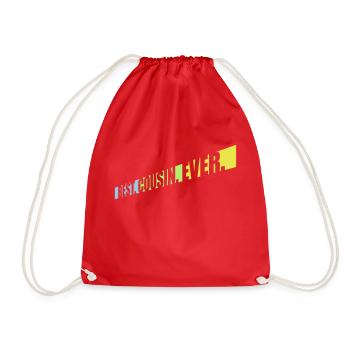 Citation du meilleur cousin de tous les temps - Sac de sport léger - rouge - Devant