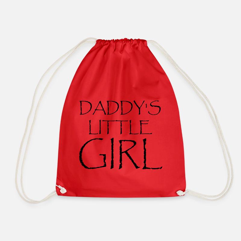 DADDY'S LITTLE GIRL - Drawstring Bag - red