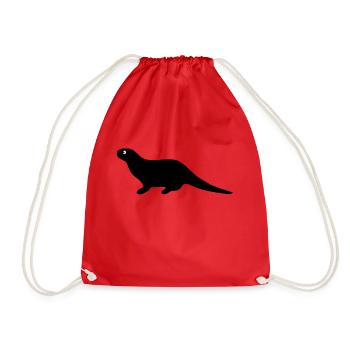 loutre - Sac de sport léger - rouge - Devant