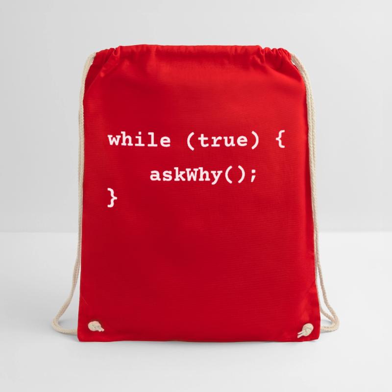 Loop of Overthinking Funny Coding Design Gift Drawstring Bag