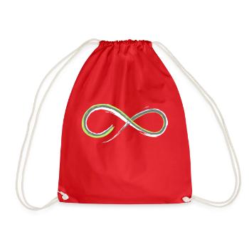 Symbole de l'infini? - Sac de sport léger - rouge - Devant