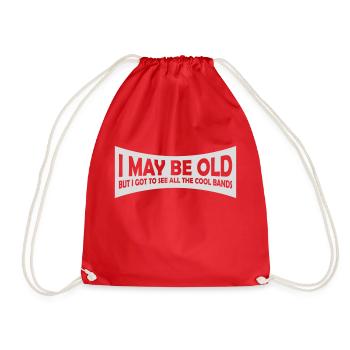 Je suis peut-être vieux - Sac de sport léger - rouge - Devant