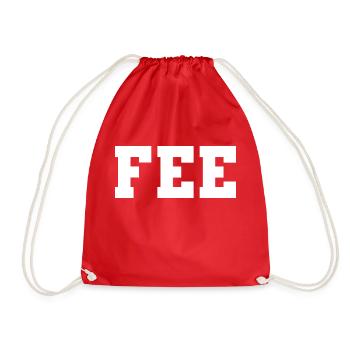 Name - Fairy - Drawstring Bag - red - Front