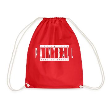 Équipe de paintball, rêvez grand, réalisez votre réalité - Sac de sport léger - rouge - Devant