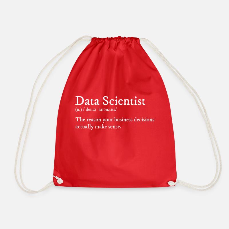 Design für Data Scientists - Turnbeutel - Rot