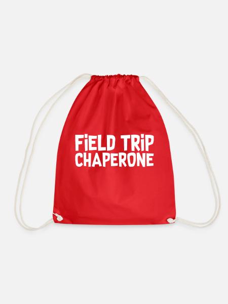 Field Trip Chaperone - Turnbeutel - Rot