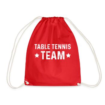 Équipe de tennis de table - Sac de sport léger - rouge - Devant