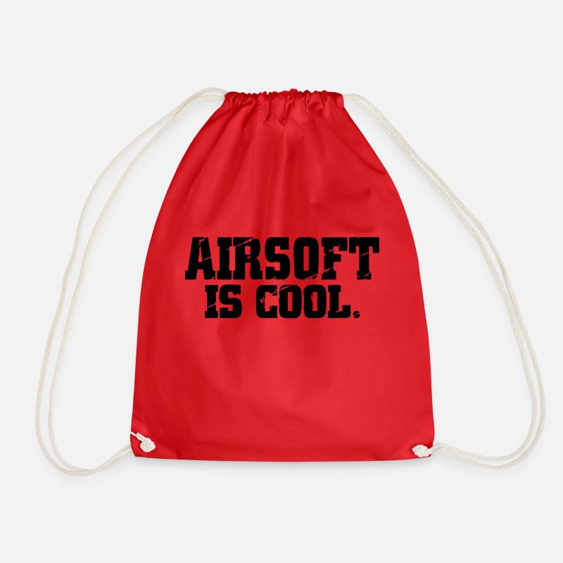 Airsoft - Drawstring Bag - red