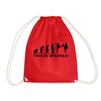 evolution_soccer2 - Drawstring Bag - red - Front