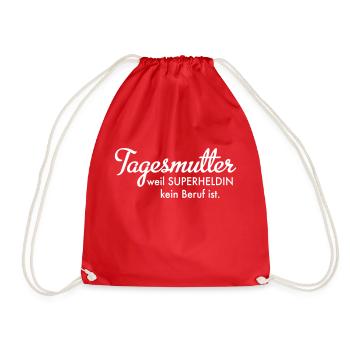 Tagesmutter - Turnbeutel - Rot - Vorne