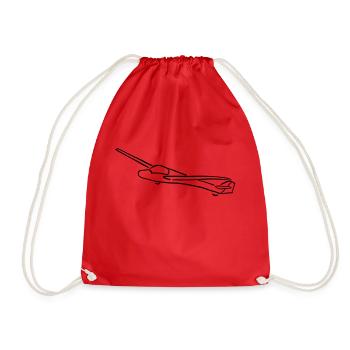 glider - Drawstring Bag - red - Front