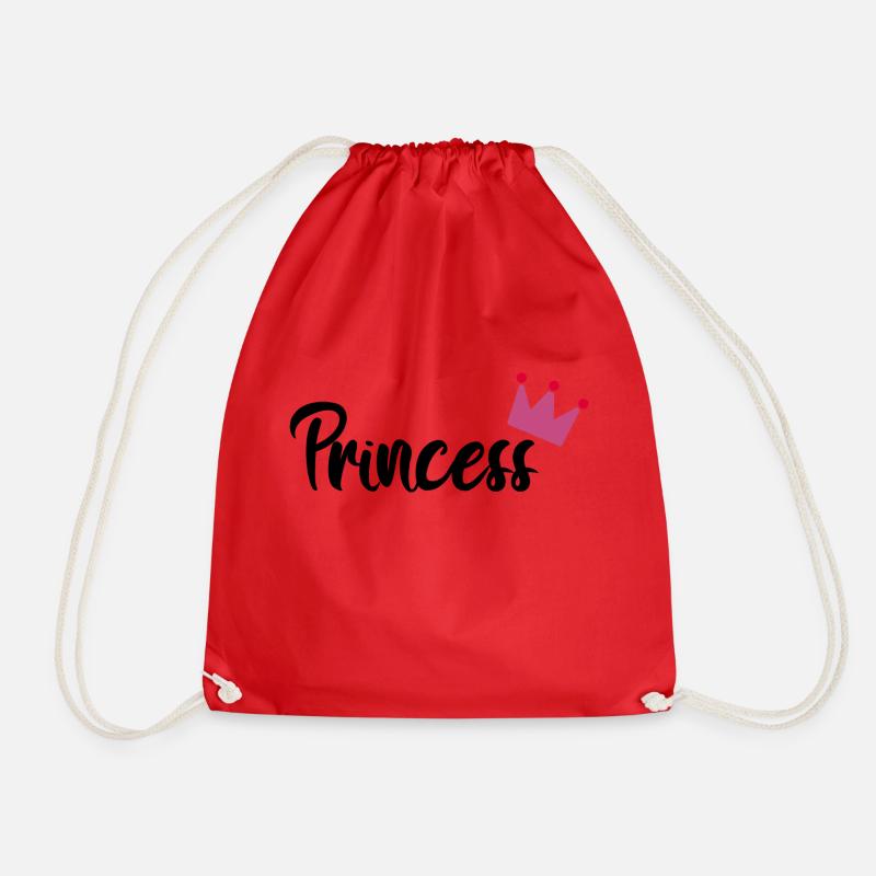 Princess, princess - Drawstring Bag - red