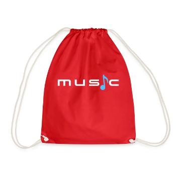 Musique Texte Dire Note Mélodie Note de Musique Audio - Sac de sport léger - rouge - Devant