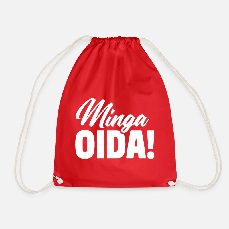 MINGA OIDA | MÜNCHEN | GESCHENK - Turnbeutel - Rot